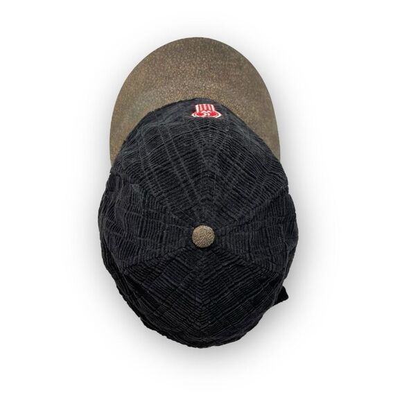 Vintage Kenworth Trucks Corduroy Strapback Hat Cap Black Tan OSFM - Picture 7 of 8